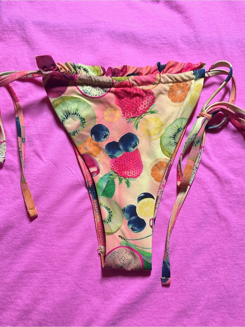 Urban Outfitters Multicolor Digital Fruit-Print Bikini Bottoms